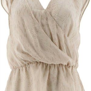 Halston light pink blouse